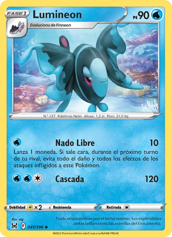 Carta Lumineon de la expansión Origen Perdido, número 041/196
