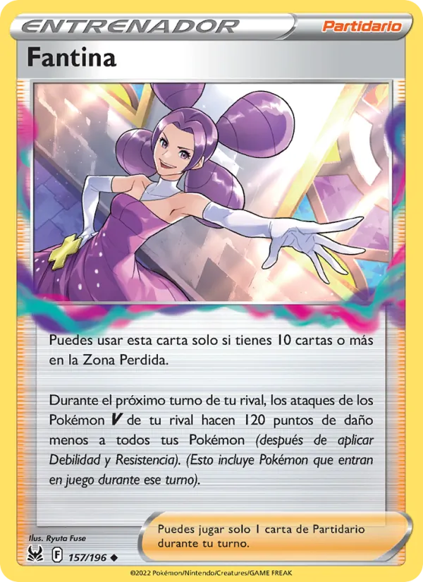 Carta Fantina de la expansión Origen Perdido, número 157/196