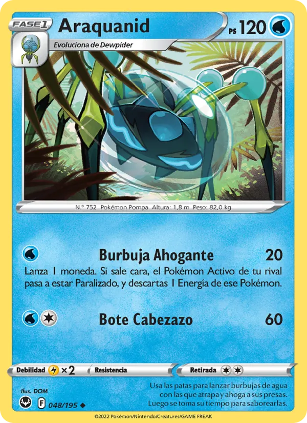 Carta Araquanid de la expansión Tempestad Plateada, número 048/195
