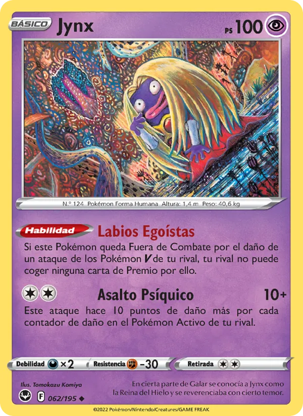 Carta Jynx de la expansión Tempestad Plateada, número 062/195