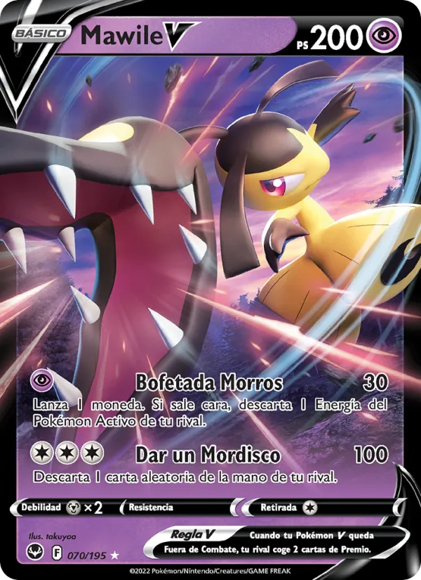 Carta Mawile V de la expansión Tempestad Plateada, número 070/195