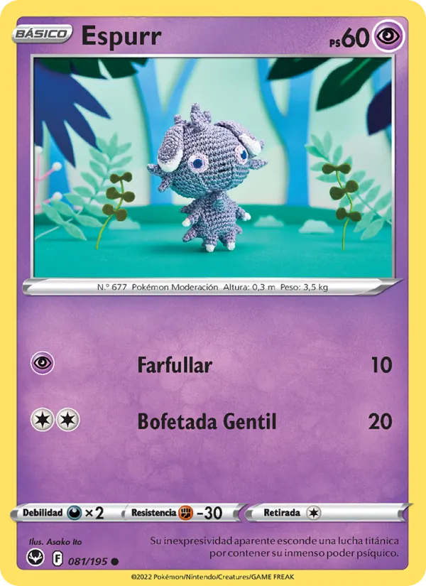 Carta Espurr de la expansión Tempestad Plateada, número 081/195