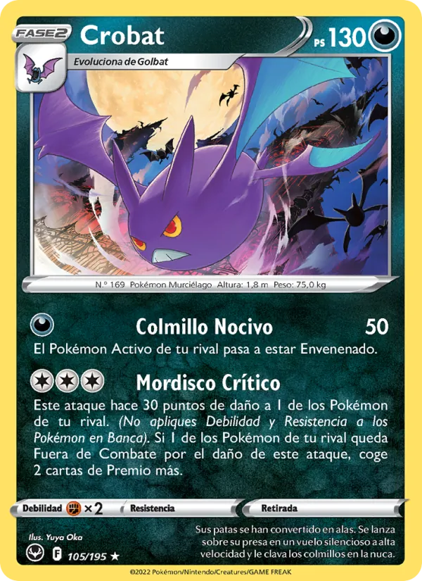 Carta Crobat de la expansión Tempestad Plateada, número 105/195