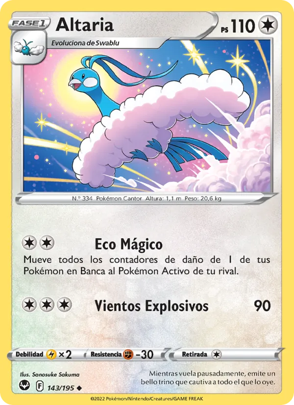 Carta Altaria de la expansión Tempestad Plateada, número 143/195