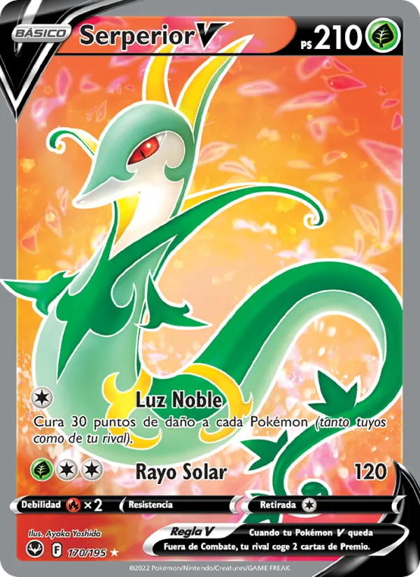 Carta Serperior V de la expansión Tempestad Plateada, número 170/195