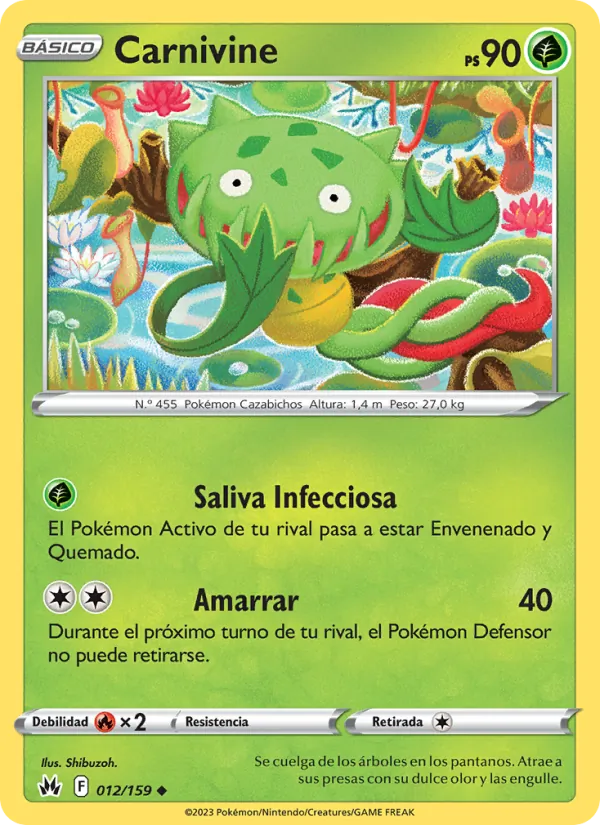 Carta Carnivine de la expansión Cenit Supremo, número 012/159