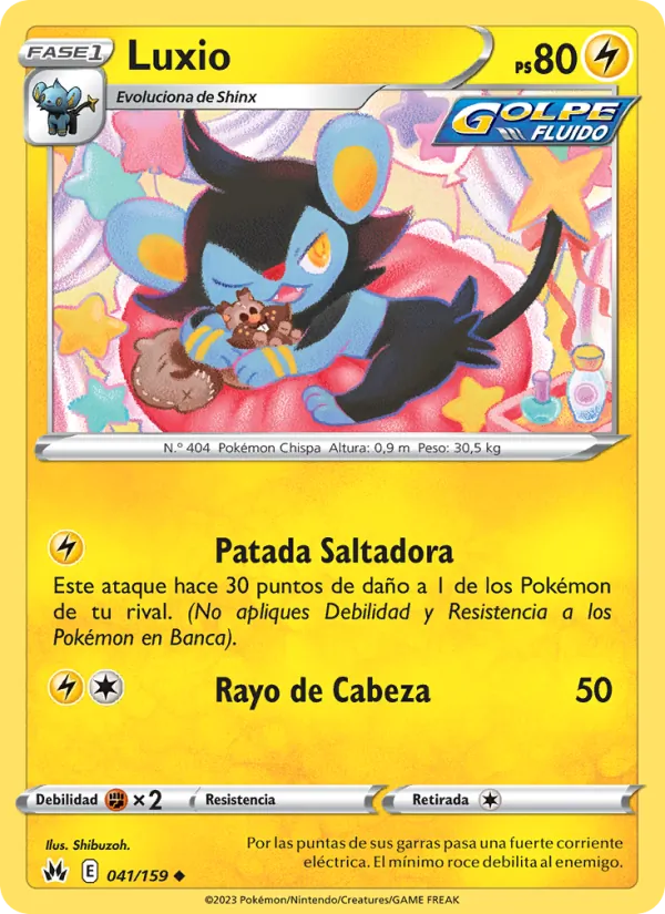 Carta Luxio de la expansión Cenit Supremo, número 041/159