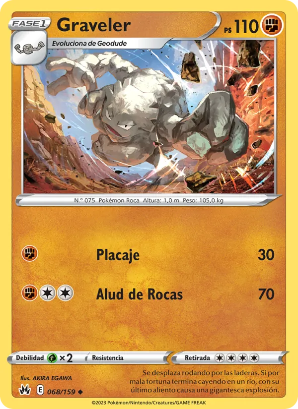 Carta Graveler de la expansión Cenit Supremo, número 068/159