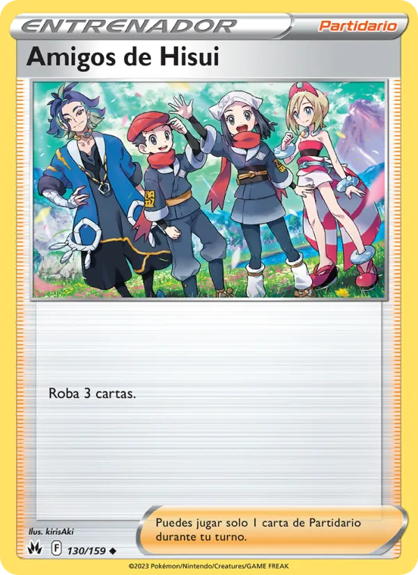 Carta Amigos de Hisui de la expansión Cenit Supremo, número 130/159