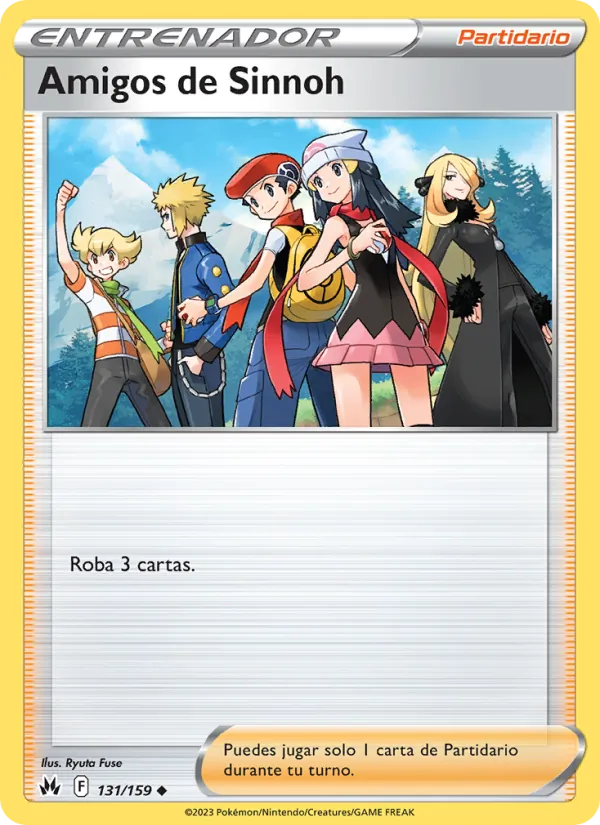 Carta Amigos de Sinnoh de la expansión Cenit Supremo, número 131/159