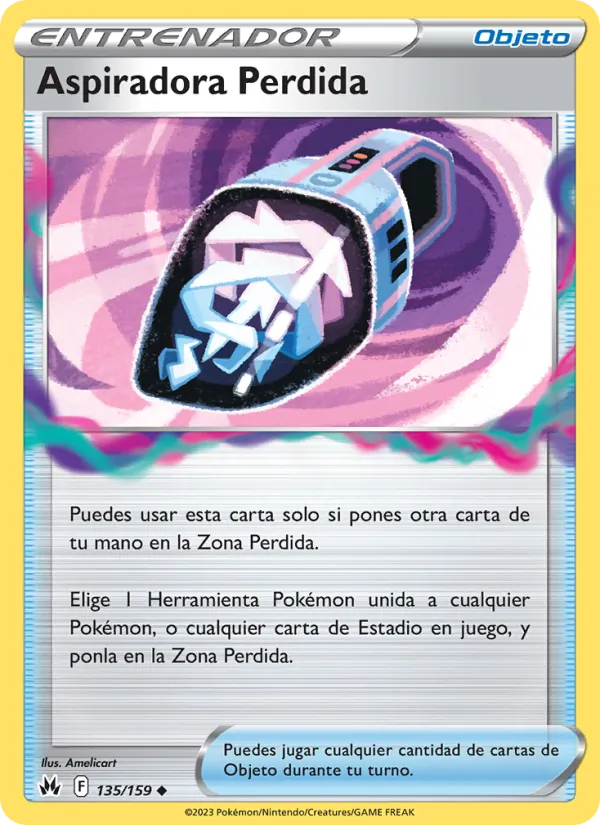 Carta Aspiradora Perdida de la expansión Cenit Supremo, número 135/159