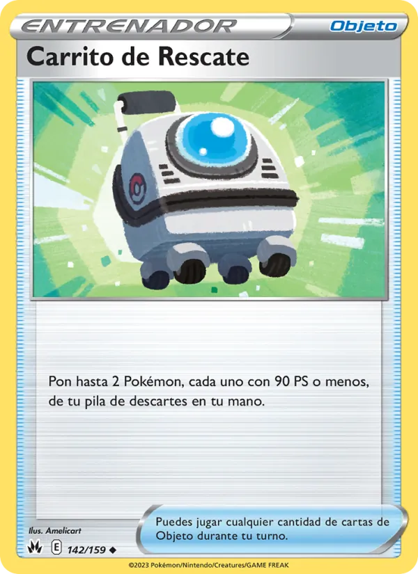 Carta Carrito de Rescate de la expansión Cenit Supremo, número 142/159