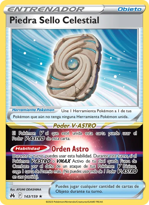 Carta Piedra Sello Celestial de la expansión Cenit Supremo, número 143/159