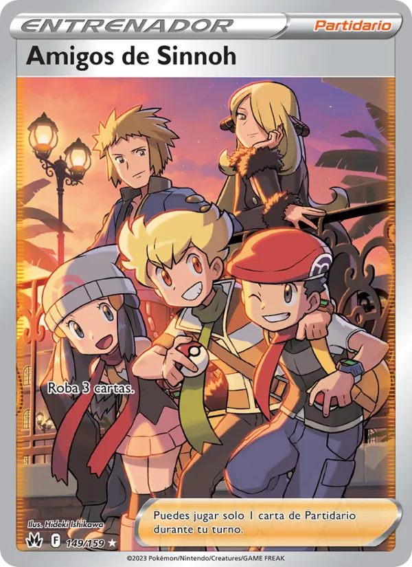 Carta Amigos de Sinnoh de la expansión Cenit Supremo, número 149/159