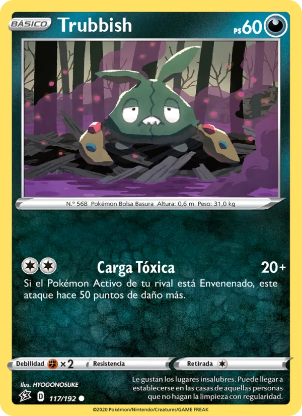 Carta Trubbish de la expansión Choque Rebelde, número 117/192