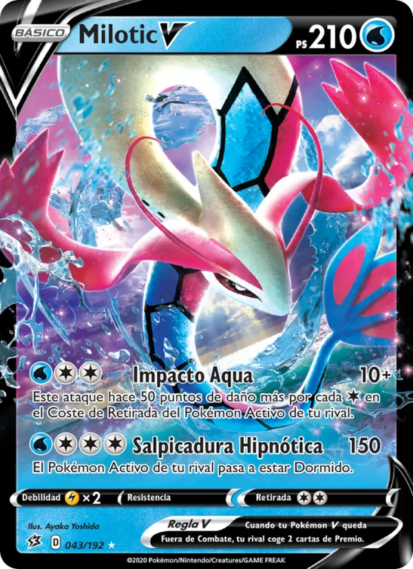 Carta Milotic V de la expansión Choque Rebelde, número 43/192
