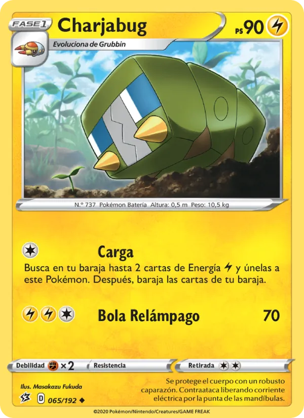 Carta Charjabug de la expansión Choque Rebelde, número 65/192