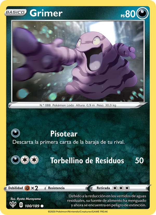 Carta Grimer de la expansión Oscuridad Incandescente, número 100/189