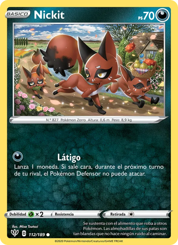 Carta Nickit de la expansión Oscuridad Incandescente, número 112/189