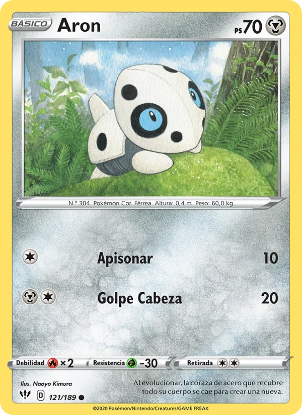 Carta Aron de la expansión Oscuridad Incandescente, número 121/189