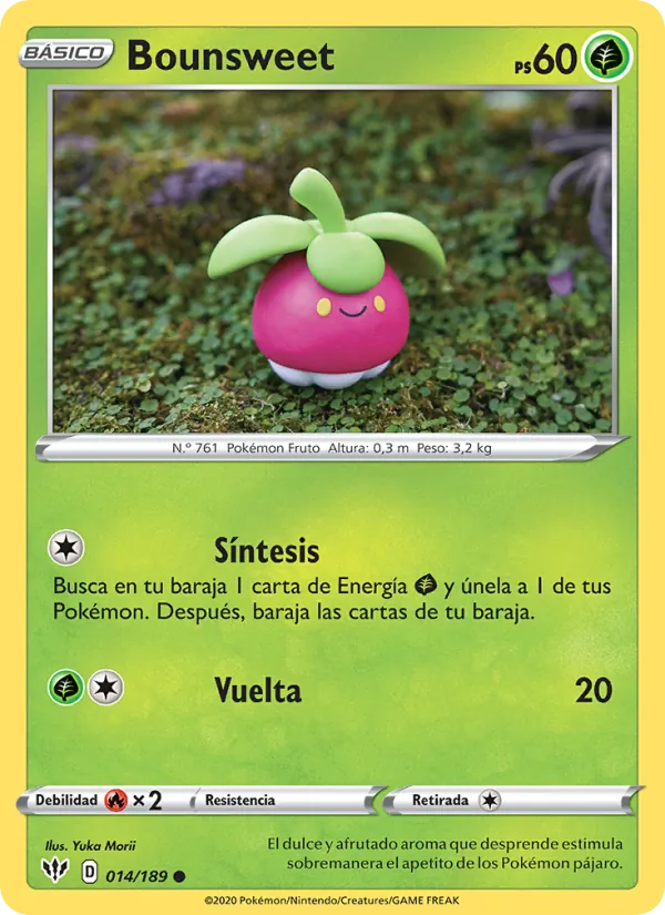 Carta Bounsweet de la expansión Oscuridad Incandescente, número 14/189