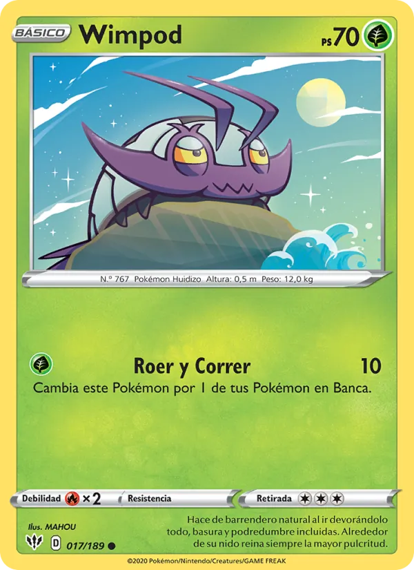 Carta Wimpod de la expansión Oscuridad Incandescente, número 17/189
