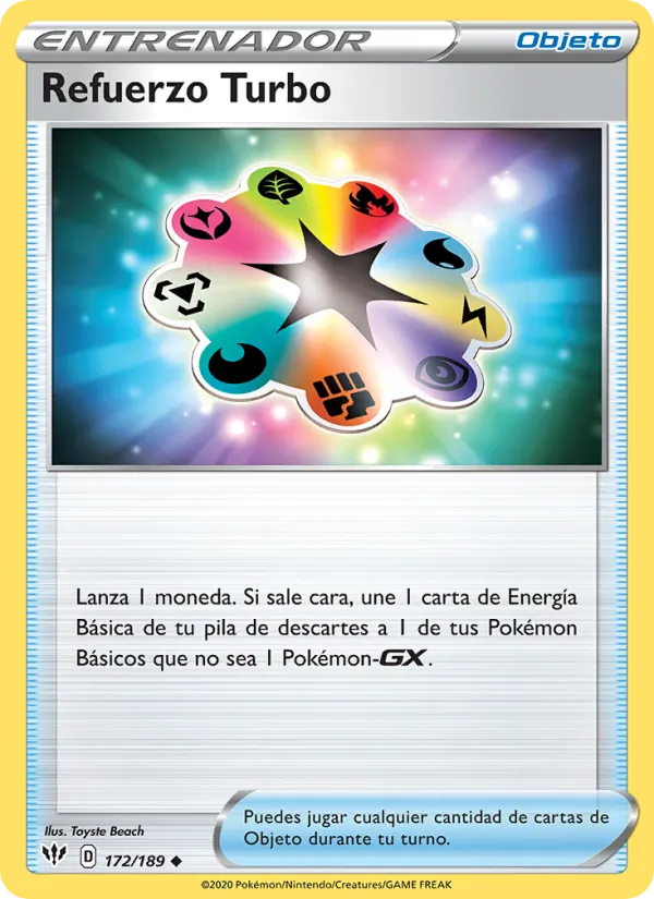 Carta Refuerzo Turbo de la expansión Oscuridad Incandescente, número 172/189