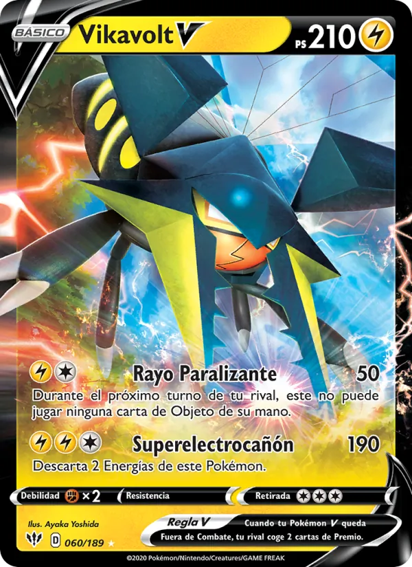 Carta Vikavolt V de la expansión Oscuridad Incandescente, número 60/189