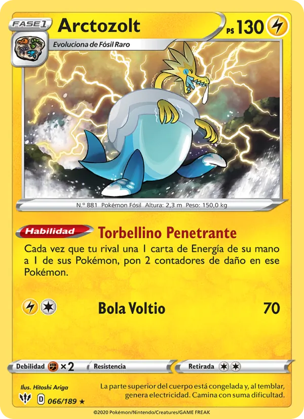 Carta Arctozolt de la expansión Oscuridad Incandescente, número 66/189