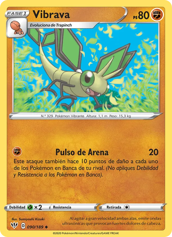 Carta Vibrava de la expansión Oscuridad Incandescente, número 90/189
