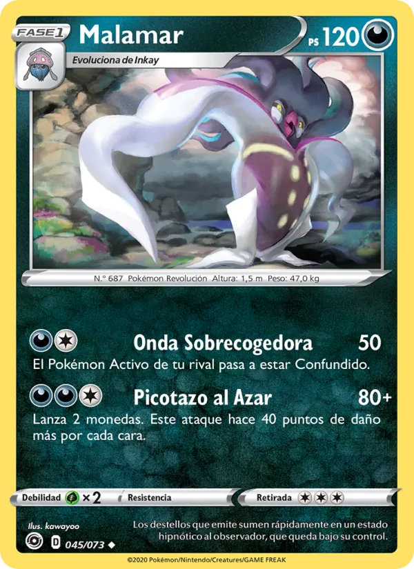Carta Malamar de la expansión Camino de Campeones, número 45/73