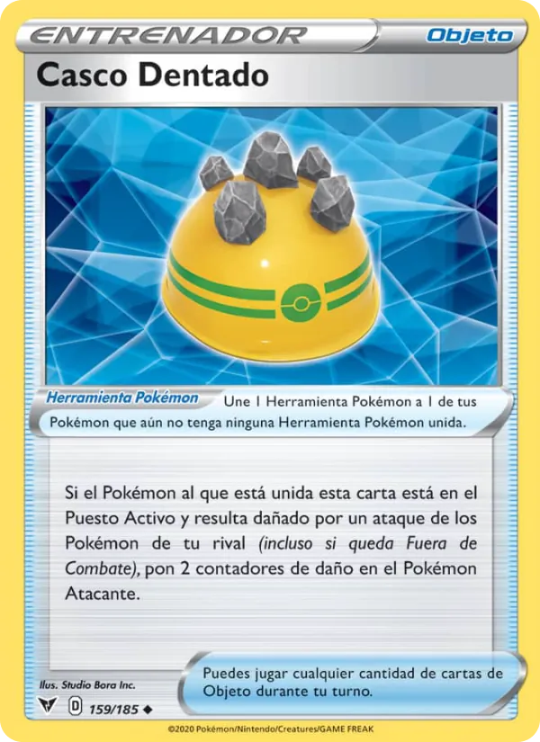 Carta Casco Dentado de la expansión Voltaje Vívido, número 159/185