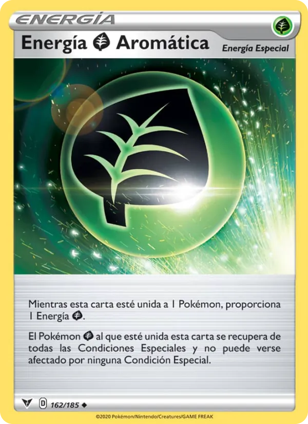 Carta Energía Grass Aromática de la expansión Voltaje Vívido, número 162/185