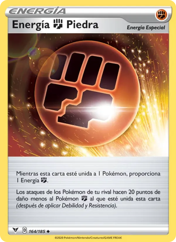 Carta Energía Fighting Piedra de la expansión Voltaje Vívido, número 164/185