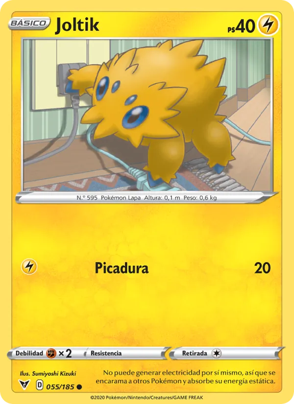 Carta Joltik de la expansión Voltaje Vívido, número 55/185