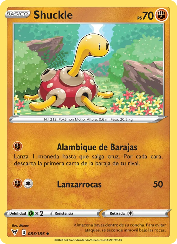 Carta Shuckle de la expansión Voltaje Vívido, número 85/185