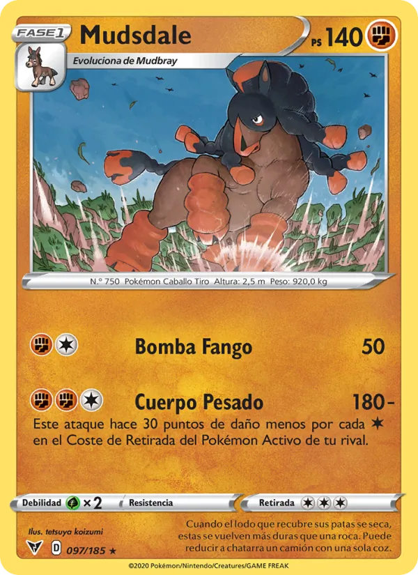 Carta Mudsdale de la expansión Voltaje Vívido, número 97/185