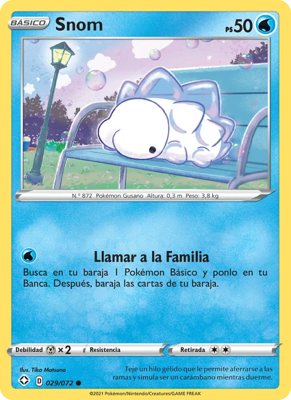 Carta Snom de la expansión Destinos Brillantes, número 29/72