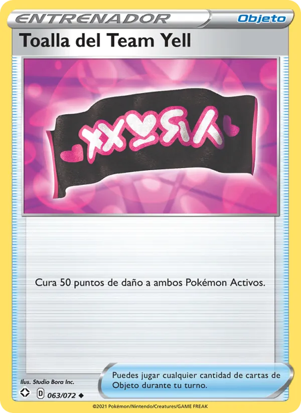 Carta Toalla del Team Yell de la expansión Destinos Brillantes, número 63/72