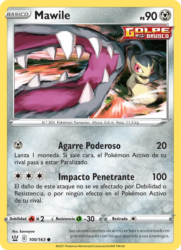 Carta Mawile de la expansión Estilos de Combate, número 100/163
