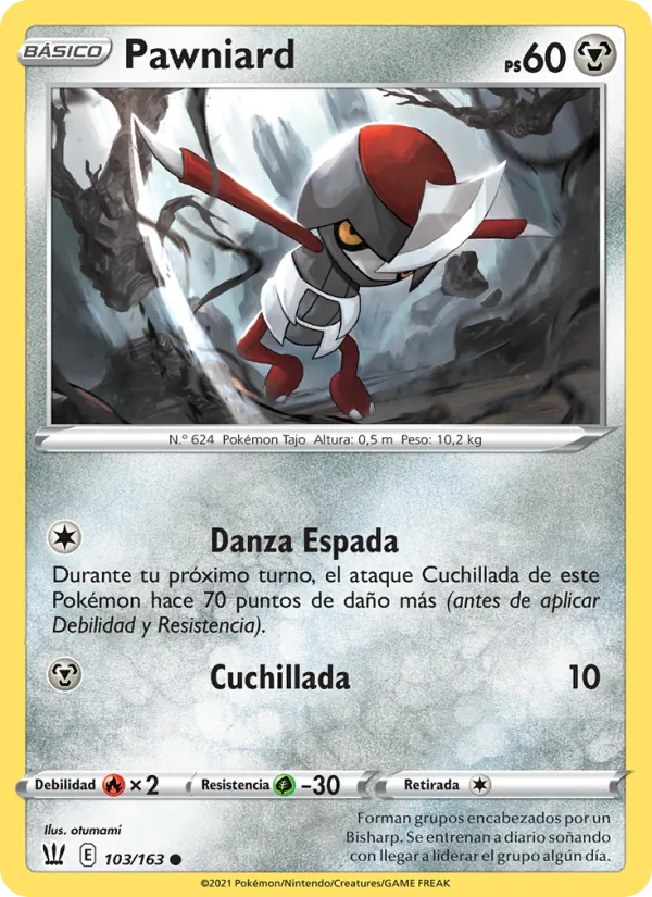 Carta Pawniard de la expansión Estilos de Combate, número 103/163