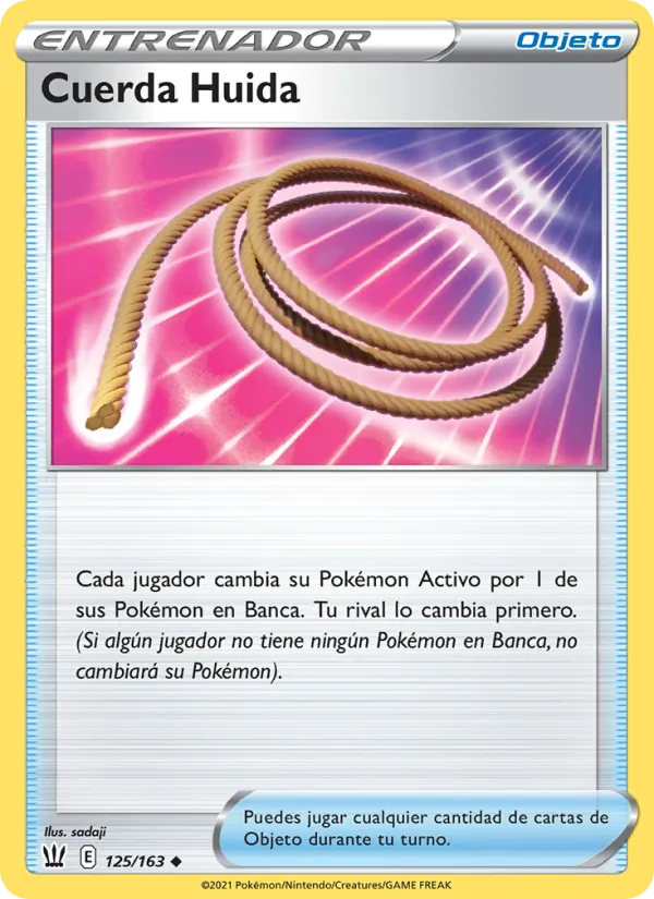 Carta Cuerda Huida de la expansión Estilos de Combate, número 125/163
