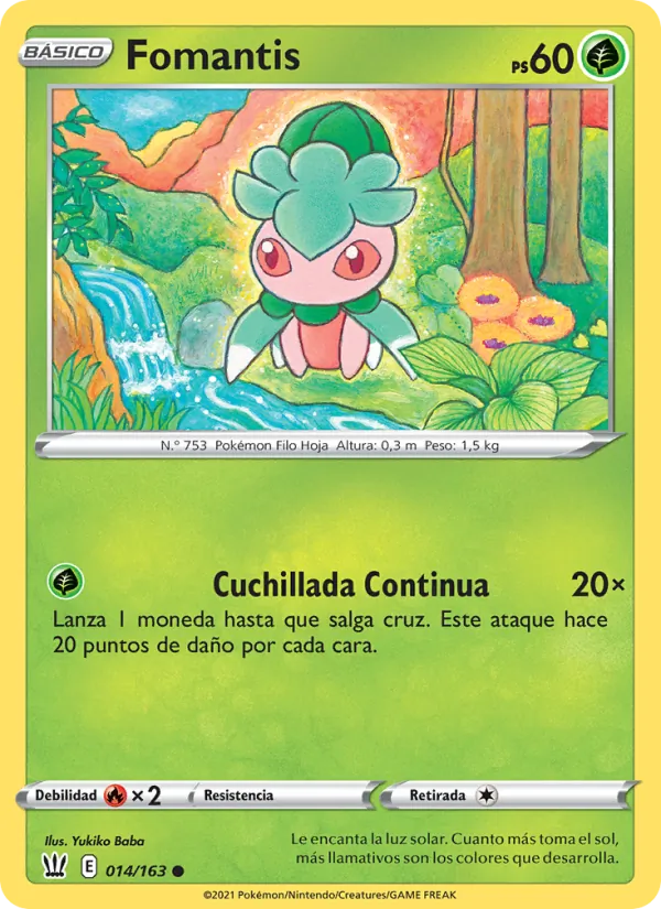 Carta Fomantis de la expansión Estilos de Combate, número 14/163