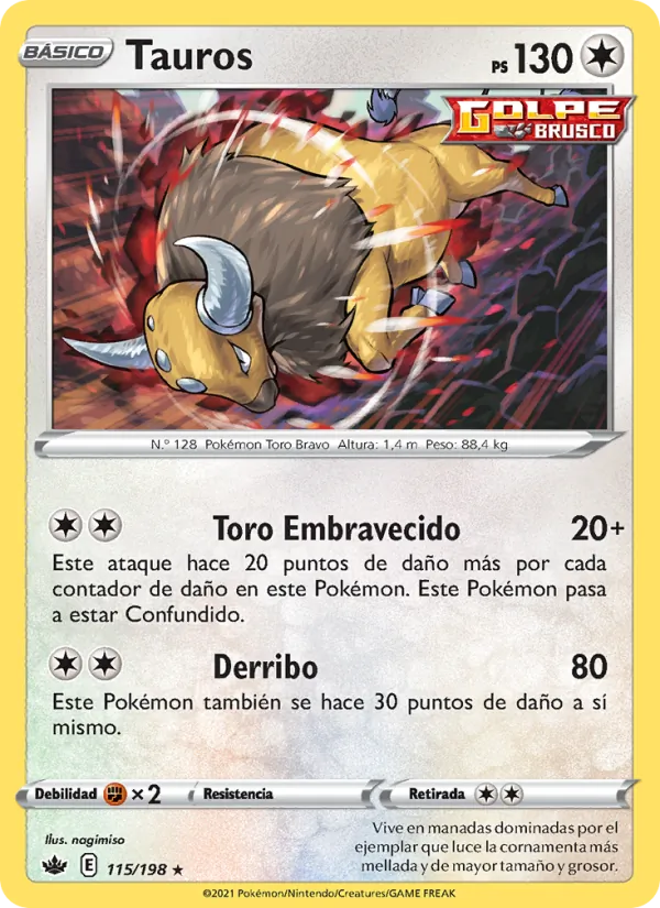 Carta Tauros de la expansión Reinado Escalofriante, número 115/198