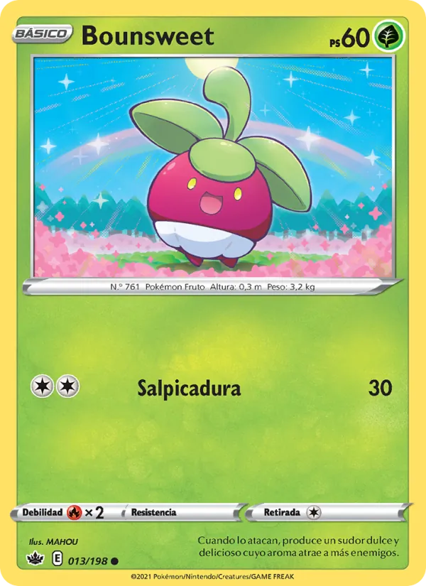 Carta Bounsweet de la expansión Reinado Escalofriante, número 13/198