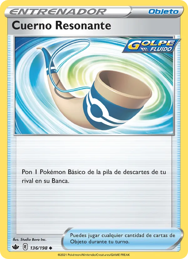 Carta Cuerno Resonante de la expansión Reinado Escalofriante, número 136/198