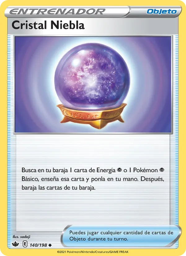 Carta Cristal Niebla de la expansión Reinado Escalofriante, número 140/198