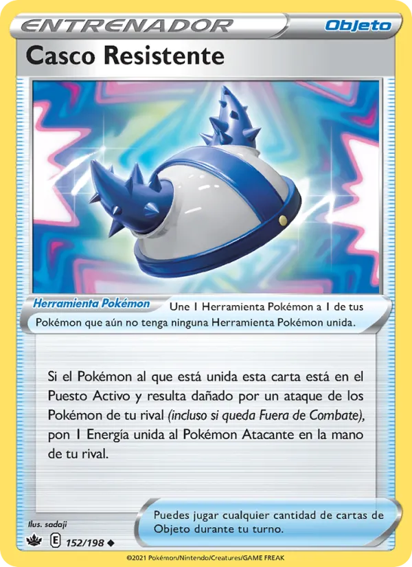 Carta Casco Resistente de la expansión Reinado Escalofriante, número 152/198
