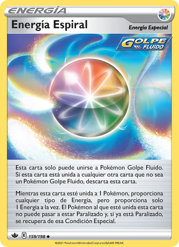 Carta Energía Espiral de la expansión Reinado Escalofriante, número 159/198