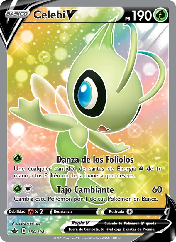 Carta Celebi V de la expansión Reinado Escalofriante, número 160/198